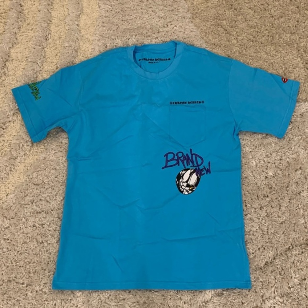Chrome Hearts Marty Boy Brain New Blue T-Shirt Men’s Size Large